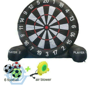 Jeux de Sport de jeu de fléchettes de Football gonflable géants avec 6 jeux de carnaval de Football