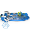 Glissière d'eau gonflable avec piscines, jouets d'eau de natation, parc aquatique gonflable