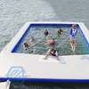 DWF – piscine gonflable en tissu à Double paroi pour Yacht, flotteur d'océan, piscine de mer avec filet