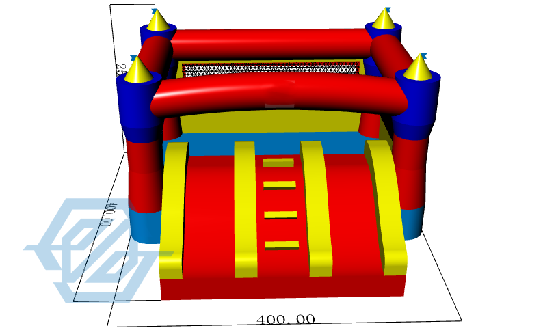 Combo gonflable de toboggan sautant de château gonflable de maison de rebond